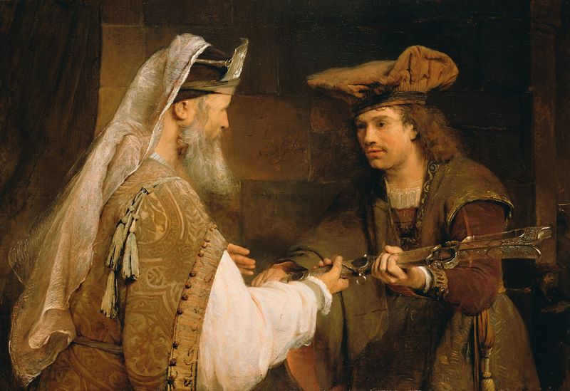 File:Ahimelech Giving the Sword of Goliath to David.jpg