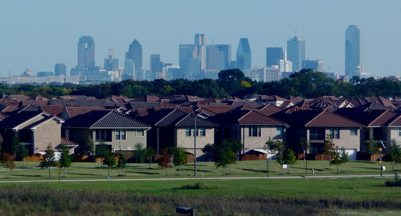 File:Dallas skyline and suburbs.jpg